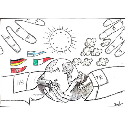 Batuhan Pekküçük 29x21cm Orijinal Karikatür BOD01143