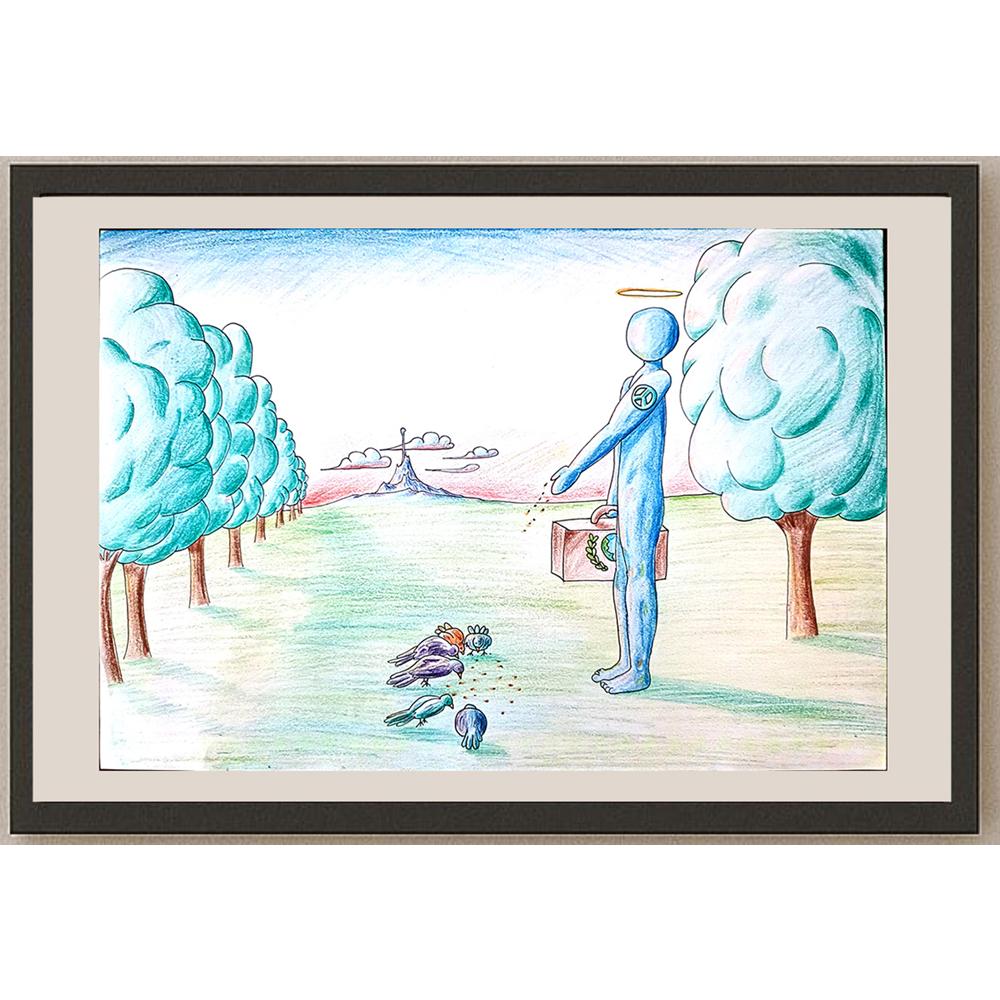 Aybars Şenyıldız 29x21cm Orijinal Karikatür BOD01144
