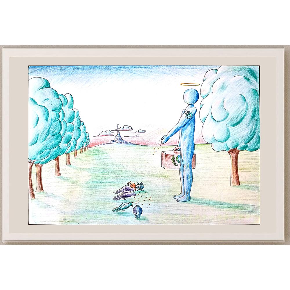 Aybars Şenyıldız 29x21cm Orijinal Karikatür BOD01144