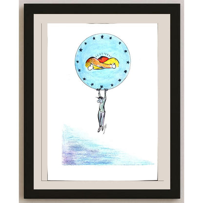 Ahmet Hacıoğlu 29x21cm Orijinal Karikatür BOD01145