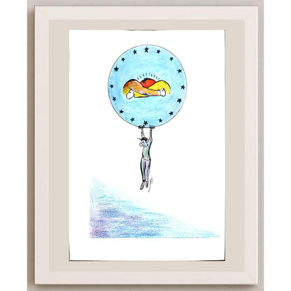 Ahmet Hacıoğlu 29x21cm Orijinal Karikatür BOD01145