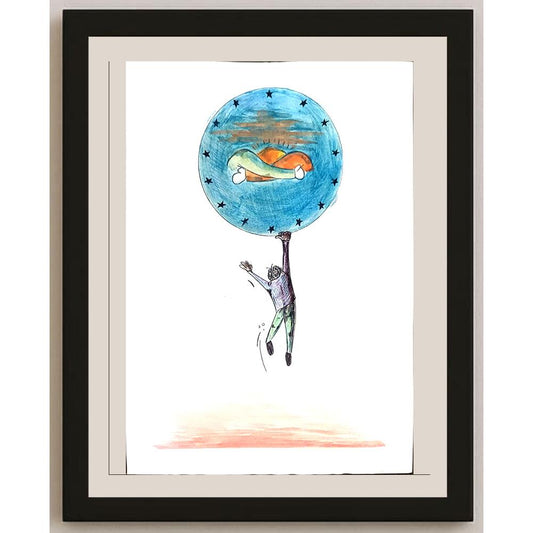 Ahmet Hacıoğlu 29x21cm Orijinal Karikatür BOD01146