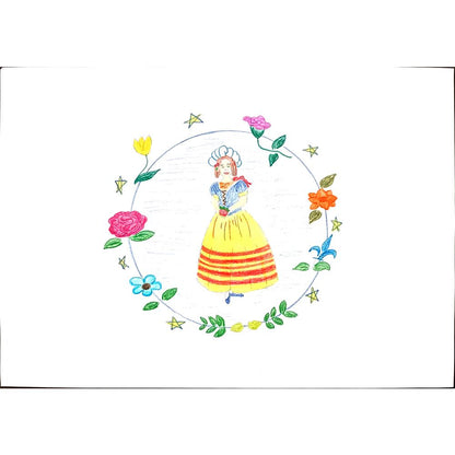 Burcu Mit 29x21cm Orijinal Karikatür BOD01150