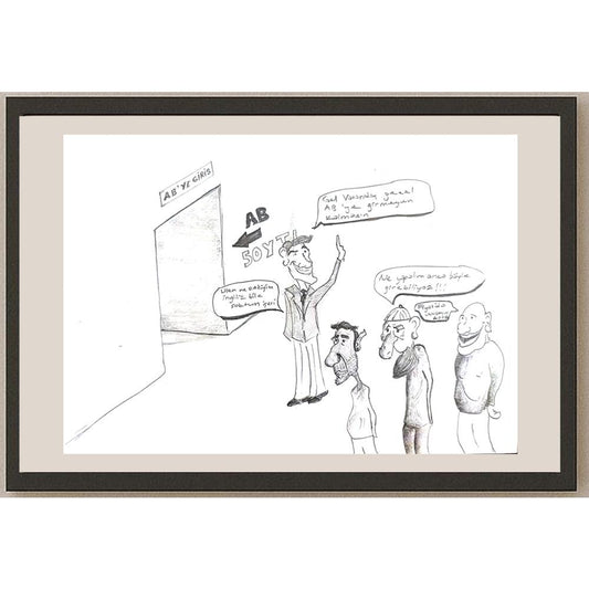 AyşegülÇelik 29x21cm Orijinal Karikatür BOD01151