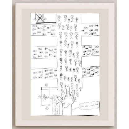 Derya Eyidoğan 29x21cm Orijinal Karikatür BOD01153