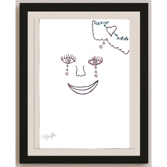 Tuğçe Fatma Başaran 29x21cm Orijinal Karikatür BOD01159