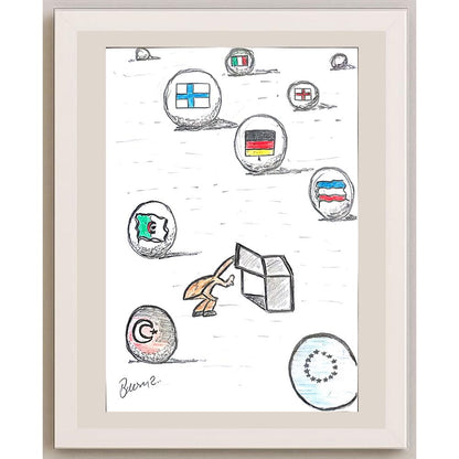 Berkay Koçak 29x21cm Orijinal Karikatür BOD01163