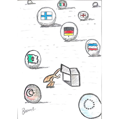 Berkay Koçak 29x21cm Orijinal Karikatür BOD01163