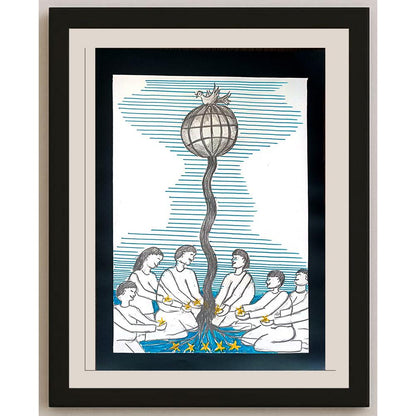 Tuba Günal 29x21cm Orijinal Karikatür BOD01170