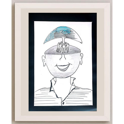 Erman Erturhan 29x21cm Orijinal Karikatür BOD01171