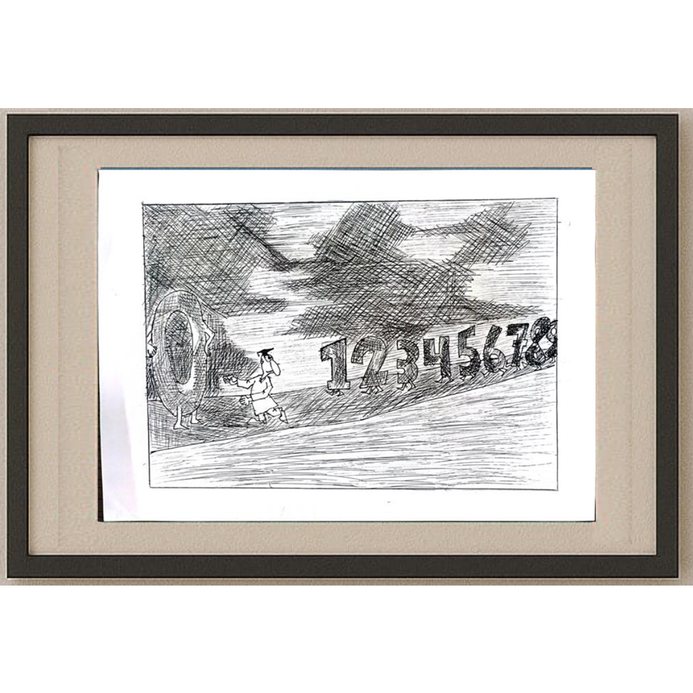 Faraz Salek 29x21cm Orijinal Karikatür BOD01175