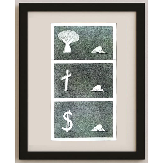 Zdravko Beshendgiev 49x29cm Orijinal Karikatür BOD01176