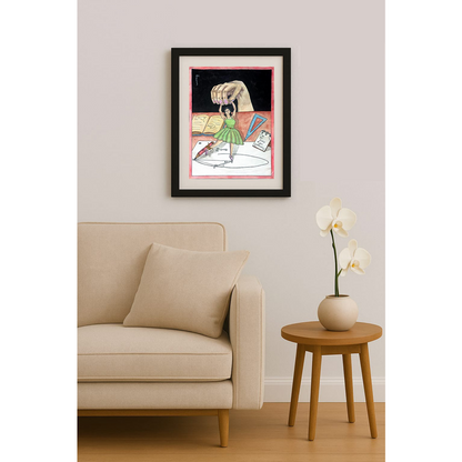 Ali Aghaeyi 43x30cm Orijinal Karikatür BOD01177