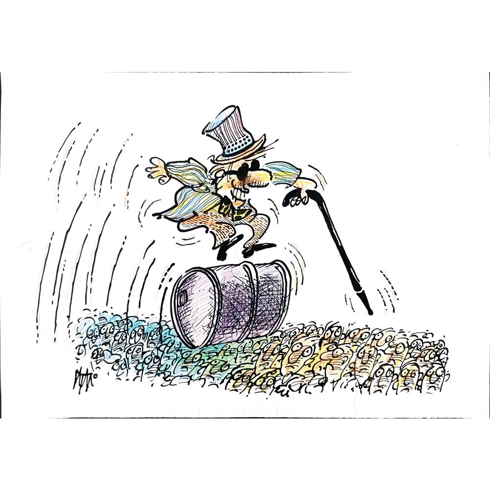 İgnjat Gatalo 35x25cm Orijinal Karikatür BOD01182