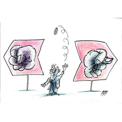 İgnjat Gatalo 35x25cm Orijinal Karikatür BOD01183