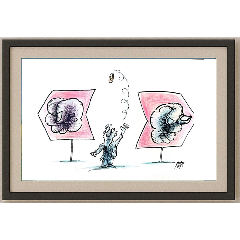 İgnjat Gatalo 35x25cm Orijinal Karikatür BOD01183
