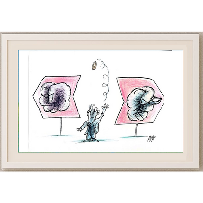 İgnjat Gatalo 35x25cm Orijinal Karikatür BOD01183