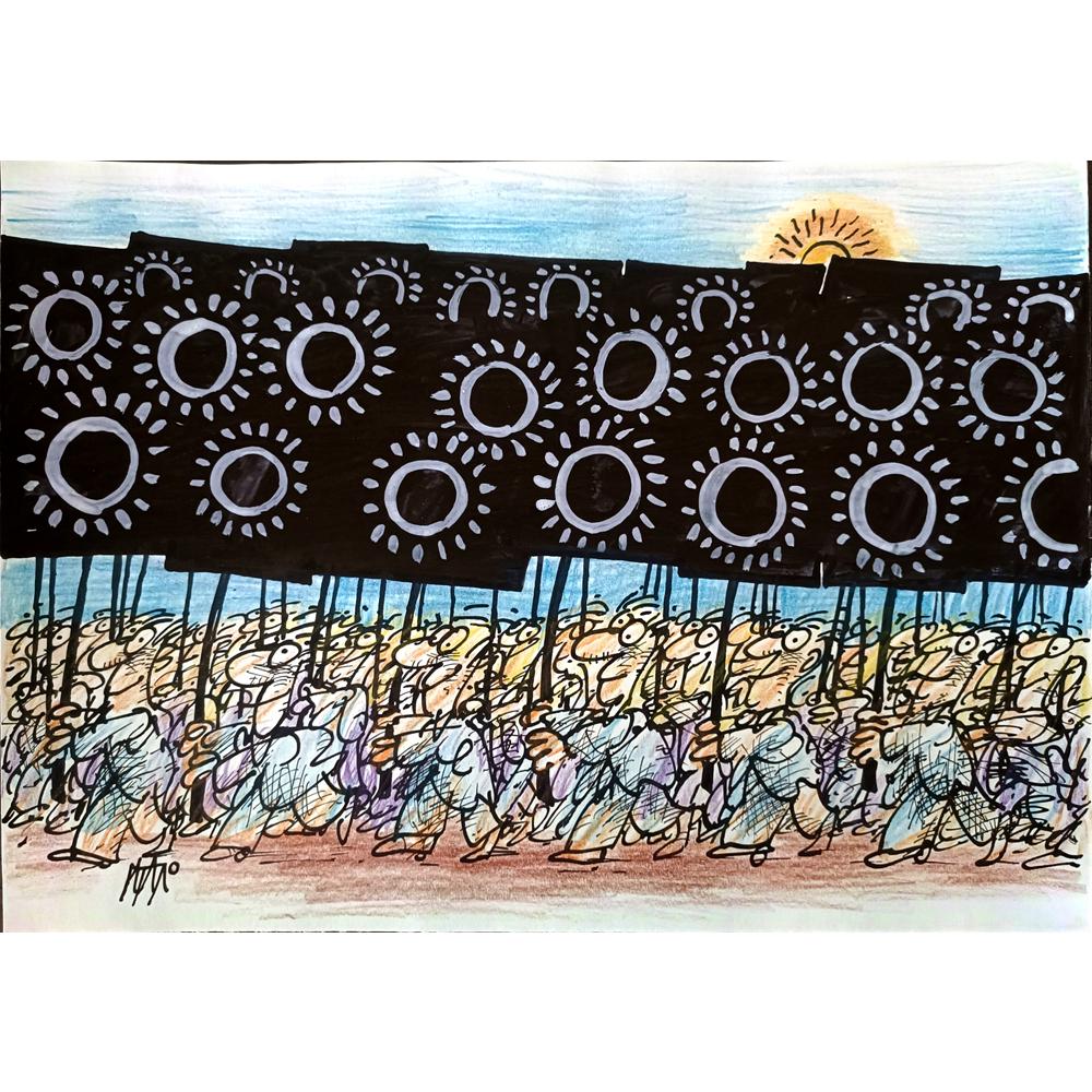 İgnjat Gatalo 35x25cm Orijinal Karikatür BOD01185