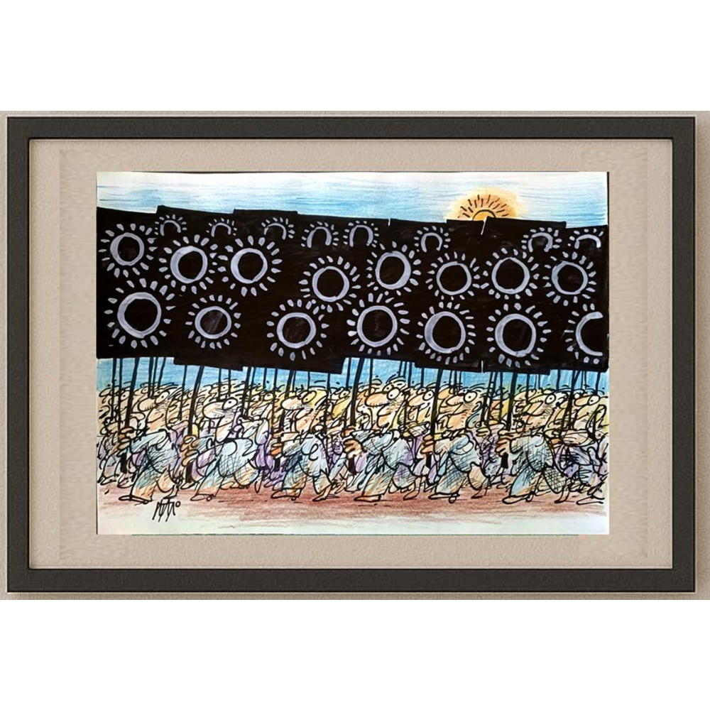İgnjat Gatalo 35x25cm Orijinal Karikatür BOD01185