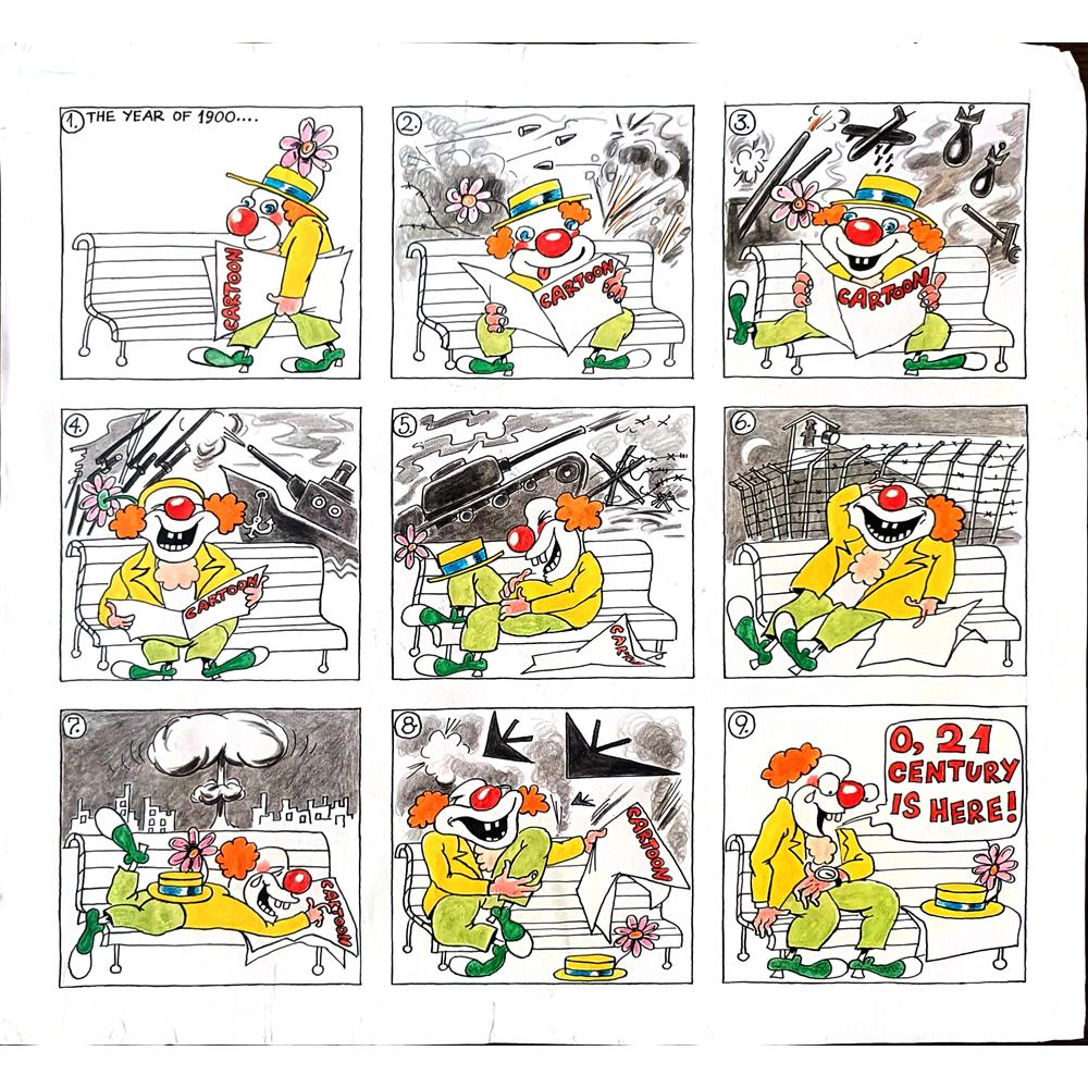 Ivailo Tsvetkov 35x33cm Orijinal Karikatür BOD01186