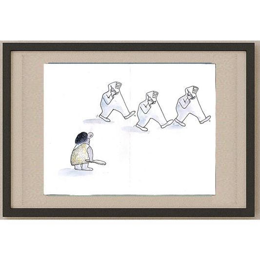 Leng Yan Ping 35x25cm Orijinal Karikatür BOD01190