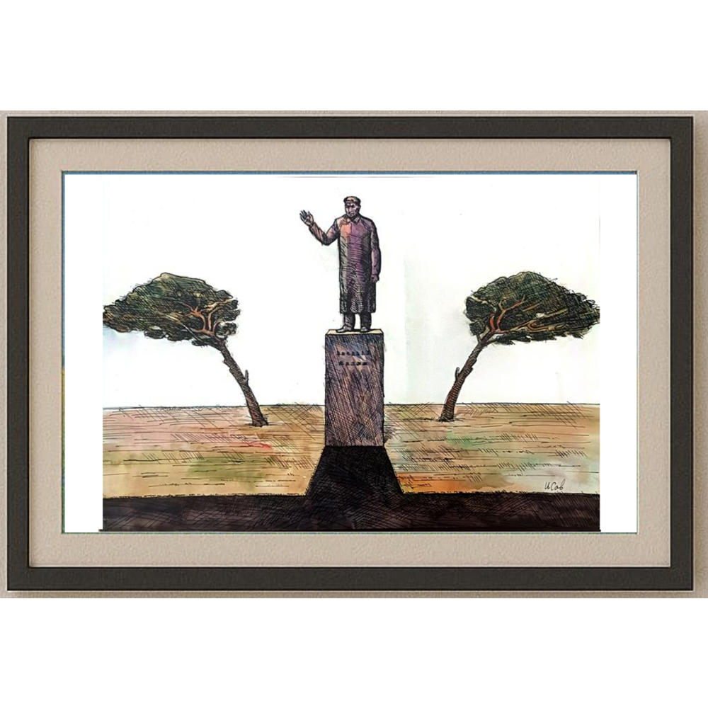 Ilian Savkov 43x30cm Orijinal Karikatür BOD01192
