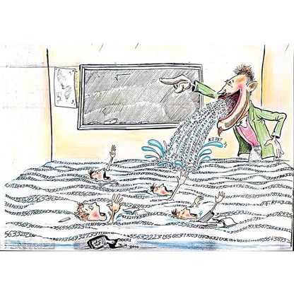 Said Mahmod 29x21cm Orijinal Karikatür BOD01195