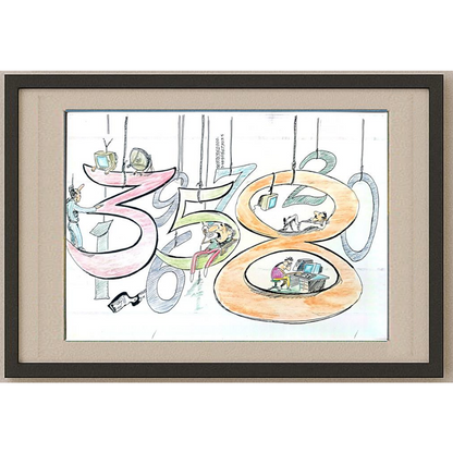 Said Mahmod 29x21cm Orijinal Karikatür BOD01196