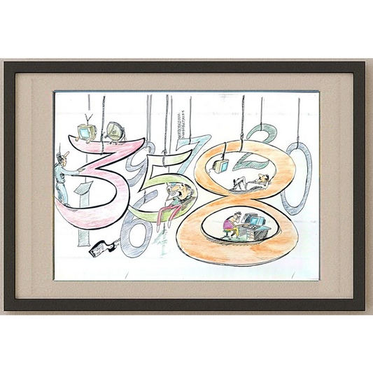 Said Mahmod 29x21cm Orijinal Karikatür BOD01196