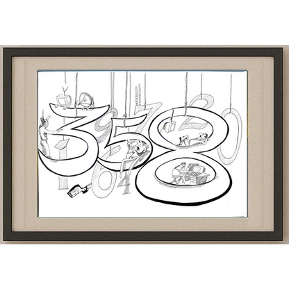 Said Mahmod 29x21cm Orijinal Karikatür BOD01197