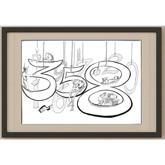 Said Mahmod 29x21cm Orijinal Karikatür BOD01197