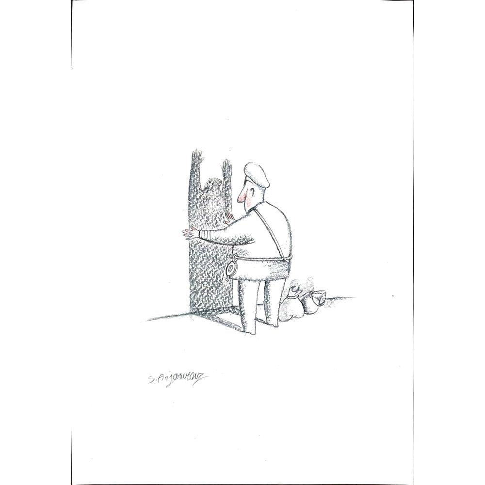 Sepideh Anjomrooz 29x21cm Orijinal Karikatür BOD01199