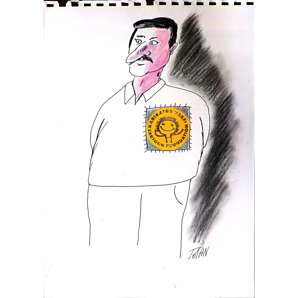 Totan 29x21cm Orijinal Karikatür BOD01211