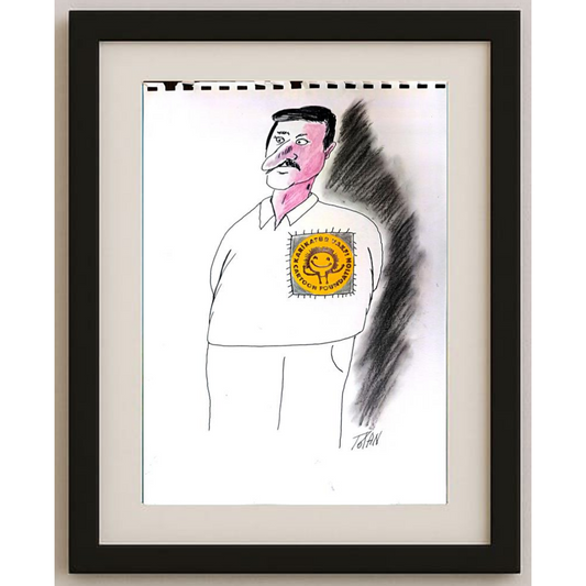 Totan 29x21cm Orijinal Karikatür BOD01211