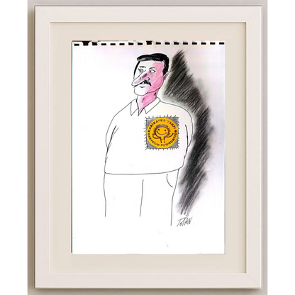 Totan 29x21cm Orijinal Karikatür BOD01211