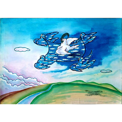 Chai Yongmin 29x21cm Orijinal Karikatür BOD01219