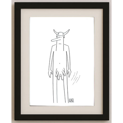 Peter Luko 29x21cm Orijinal Karikatür BOD01223