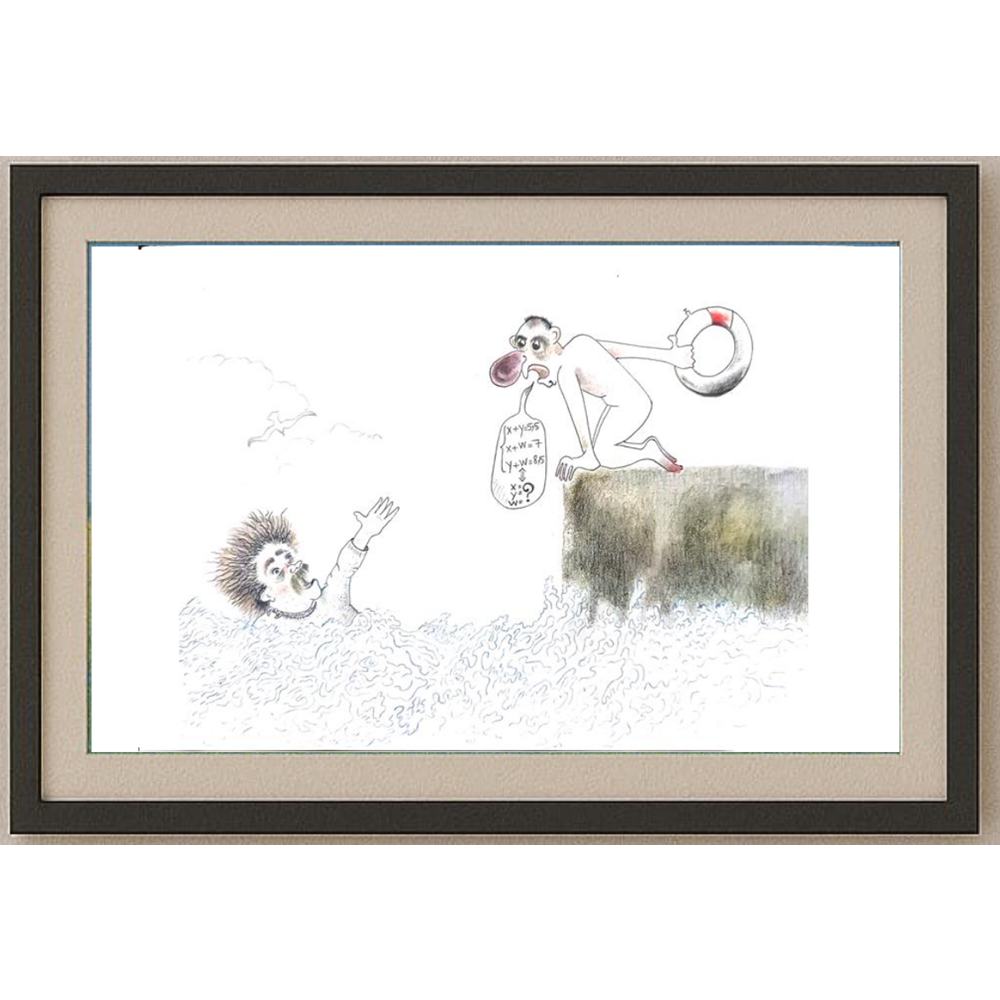 Omid Saljoughi 29x21cm Orijinal Karikatür BOD01229