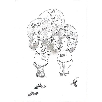 Omid Saljoughi 29x21cm Orijinal Karikatür BOD01230