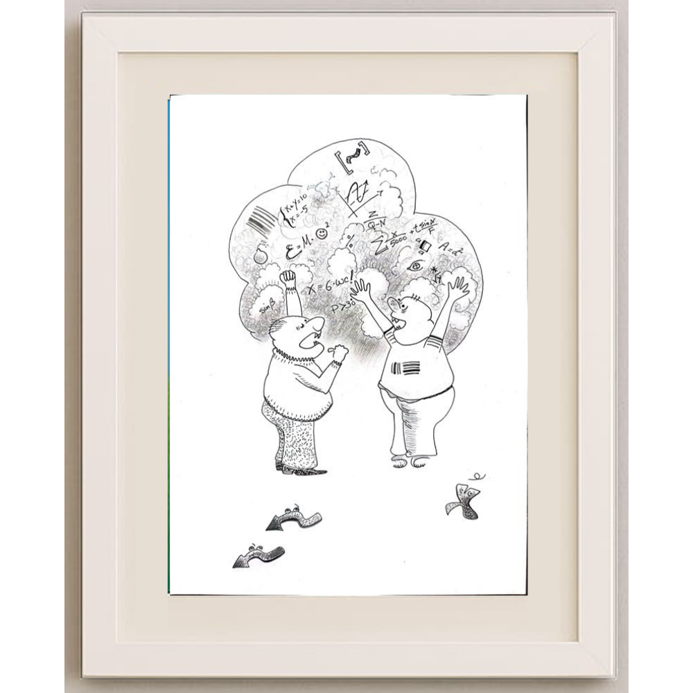 Omid Saljoughi 29x21cm Orijinal Karikatür BOD01230