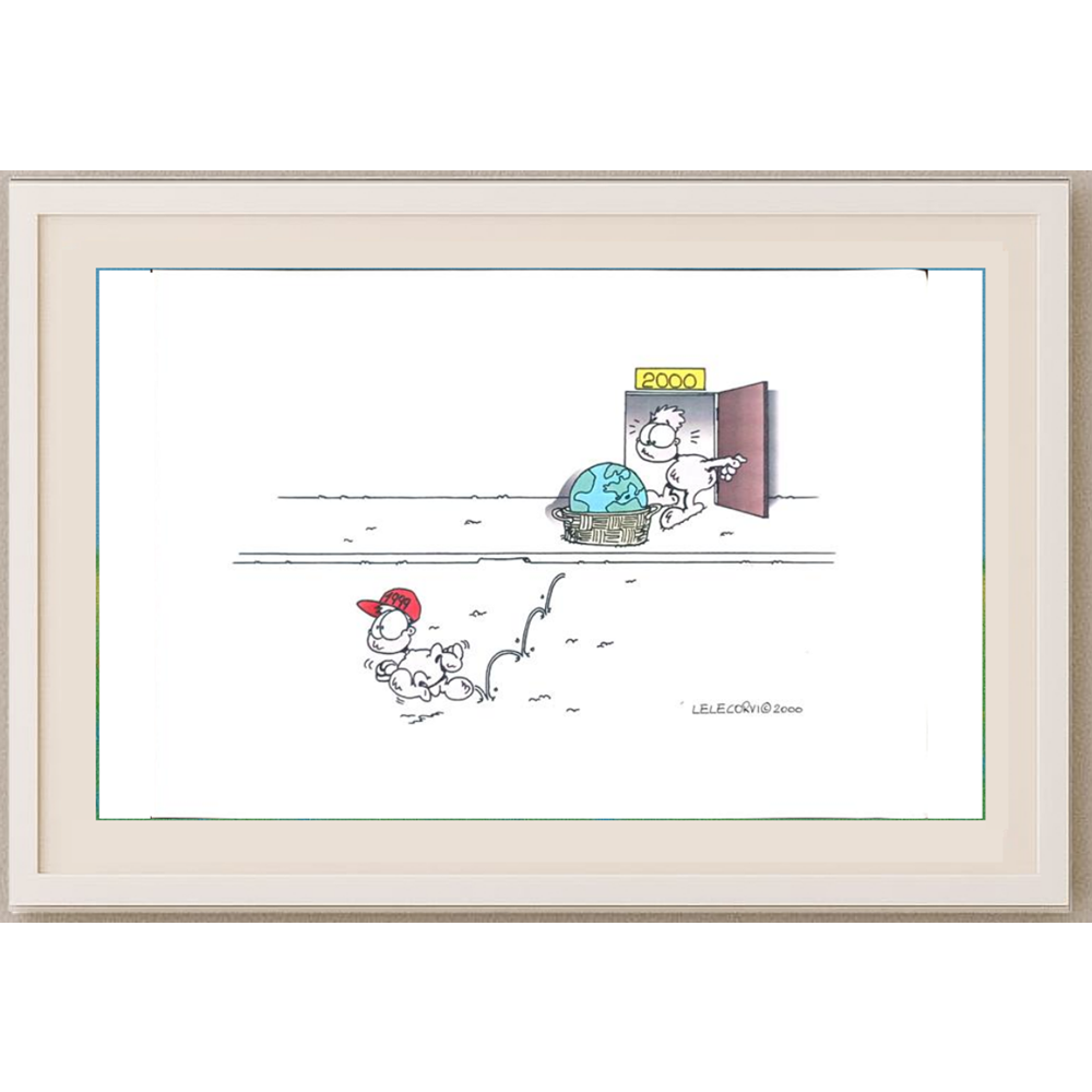 Gabriele Corvi 35x25cm Orijinal Karikatür BOD01233