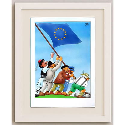 Patrick Heymans 29x21cm Orijinal Karikatür BOD01234