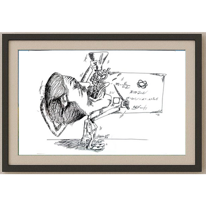 Ehsan Tasviehchi 29x21cm Orijinal Karikatür BOD01242