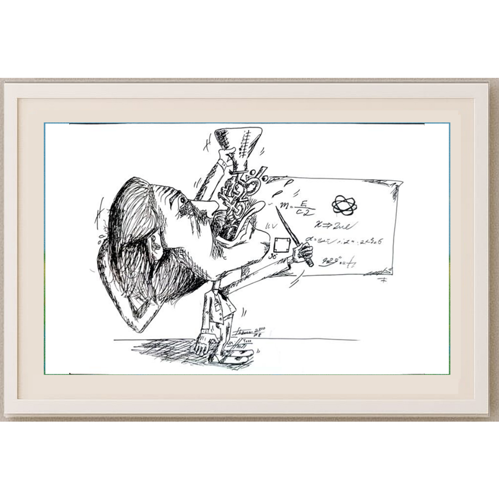 Ehsan Tasviehchi 29x21cm Orijinal Karikatür BOD01242