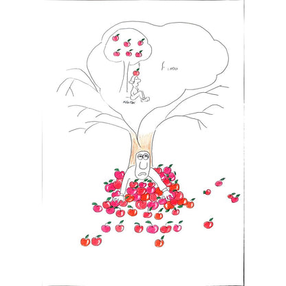 Fatemeh Hossein 29x21cm Orijinal Karikatür BOD01243