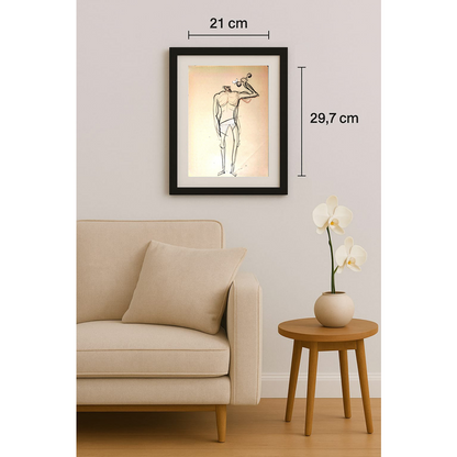 Mohsen Divandari 29x21cm Orijinal Karikatür BOD01245