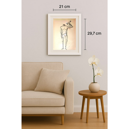 Mohsen Divandari 29x21cm Orijinal Karikatür BOD01245