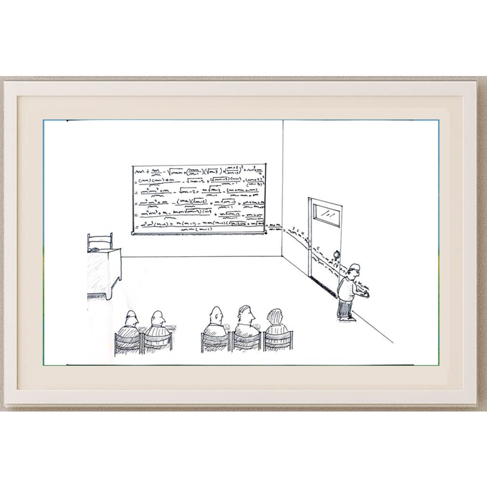 Omid Golshan 29x21cm Orijinal Karikatür BOD01246