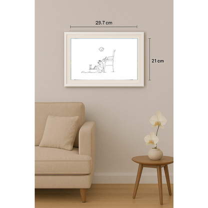 Ali Divandari 29x21cm Orijinal Karikatür BOD01248
