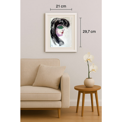 Pari Mohammad Nabi 29x21cm Orijinal Karikatür BOD01251